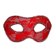 Rose Lace Masquerade Mask - Red