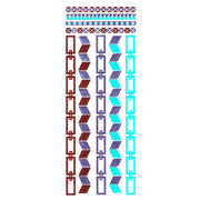 Gold Silver And Turquoise Metallic Jewellery Tattoo - Design 58