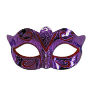 Scout Masquerade Mask Purple With Red Glitter