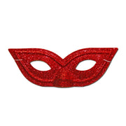 Pointy Red Glitter Masquerade Mask