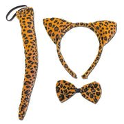 Cheetah Ears With Bow Tie And Tail