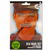 Old Man Moustache 2pc Set