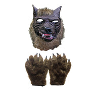 Werewolf Halloween Mask And Claws Set