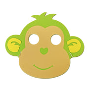 Monkey Childrens Foam Animal Mask - Green