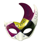 Winged Masquerade Mask With Purple Gold And Black