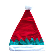 Red Christmas Hat With Green Trim | Christmas Hat