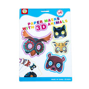 Childrens 3D Cardboard Animal Mask Set