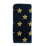Halloween Gold Star Design Black Stockings