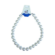 Large Bead Faux Pearl Necklace