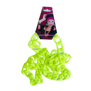 Plastic Neon Chain Necklace - Neon Yellow