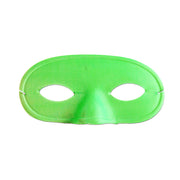 Plastic Neon Green Domino Masquerade Mask