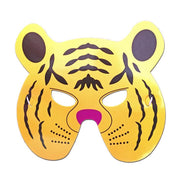 Tiger Yellow Childrens Cardboard Animal Mask
