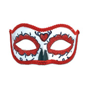 Day Of The Dead Masquerade Mask Red