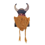 Brown Viking Beard With Plaits
