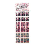 Glitter Nail Stickers - Bows Stars Hearts