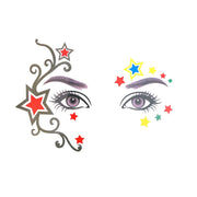 Temporary Face Art Tattoo - Rainbow Stars