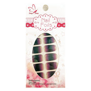 Glitter Nail Stickers - Black Purple Shade
