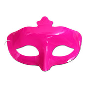 Neon Plastic Scout Masquerade Mask - Pink