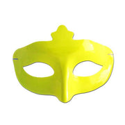 Neon Plastic Scout Masquerade Mask - Yellow