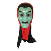 Glow In The Dark Dracula Mask with Red and Black Hood