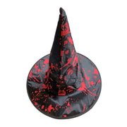 Black Witches Hat with Blood Splatters