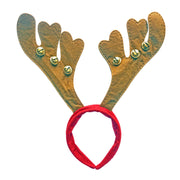 Christmas Felt Reindeer Alice Band with Bells - Brown Ears
