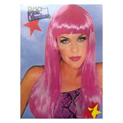 Sexy Bright Pink Long Hair Wig