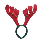 Christmas Felt Reindeer Alice Band with Bells - Red Ears
