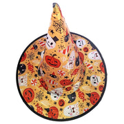 Orange Witches Hat with Pumpkin Design