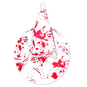 White Witches Hat with Blood Splatters