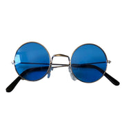 Tinted Metal Frame Party Glasses - Blue