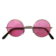 Tinted Metal Frame Party Glasses - Pink