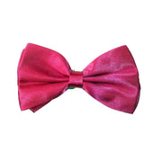 Satin Bow Tie - Cerise Pink