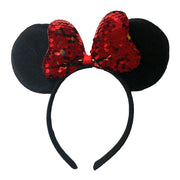 Red Sequined Minnie Mouse Ears