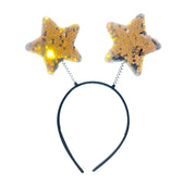 Sequin Gold Star Head Boppers