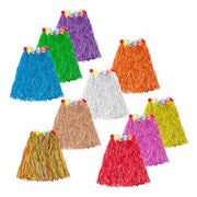 Hawaiian Plastic Raffia Style Grass Skirts 55cm