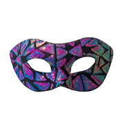 Purple And Pink Sequined Masquerade Mask