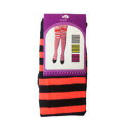 Orange And Black Stripe Stockings