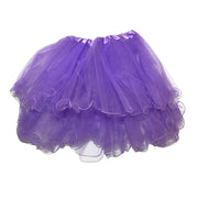 Girls Two Layered Tulle Tutu - Purple