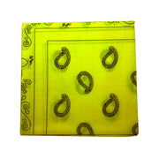 Paisley Bandana Headwrap - Yellow