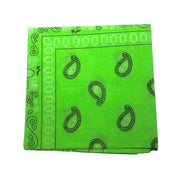 Paisley Bandana Headwrap - Lumo Green