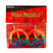 Hippie Rainbow Peace Earrings