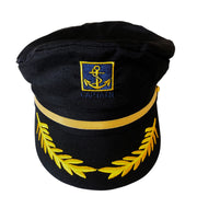 Anchor Captains Cap - Black