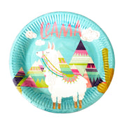 Llama Party Plates - Pack Of 10