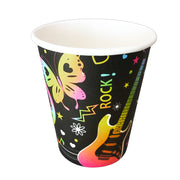 Rock and Roll Party Paper Cups - Pack Of 10