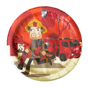 Fireman Party Party Plates - Pack Of 10