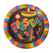 Mexican Fiesta Party Plates - Pack Of 10