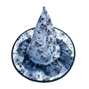 Witches Hat - White With Skulls