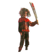 Boys Creepy Clown Halloween Fancy Dress Costume