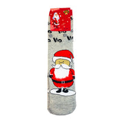 Adults Christmas Socks - Ho Ho Ho Santa - Grey